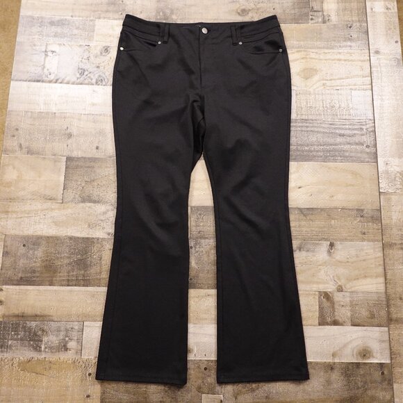 Simply Vera Vera Wang Bootcut Pants Women’s XXL Black Stretch Comfort 31" Inseam - Picture 1 of 10